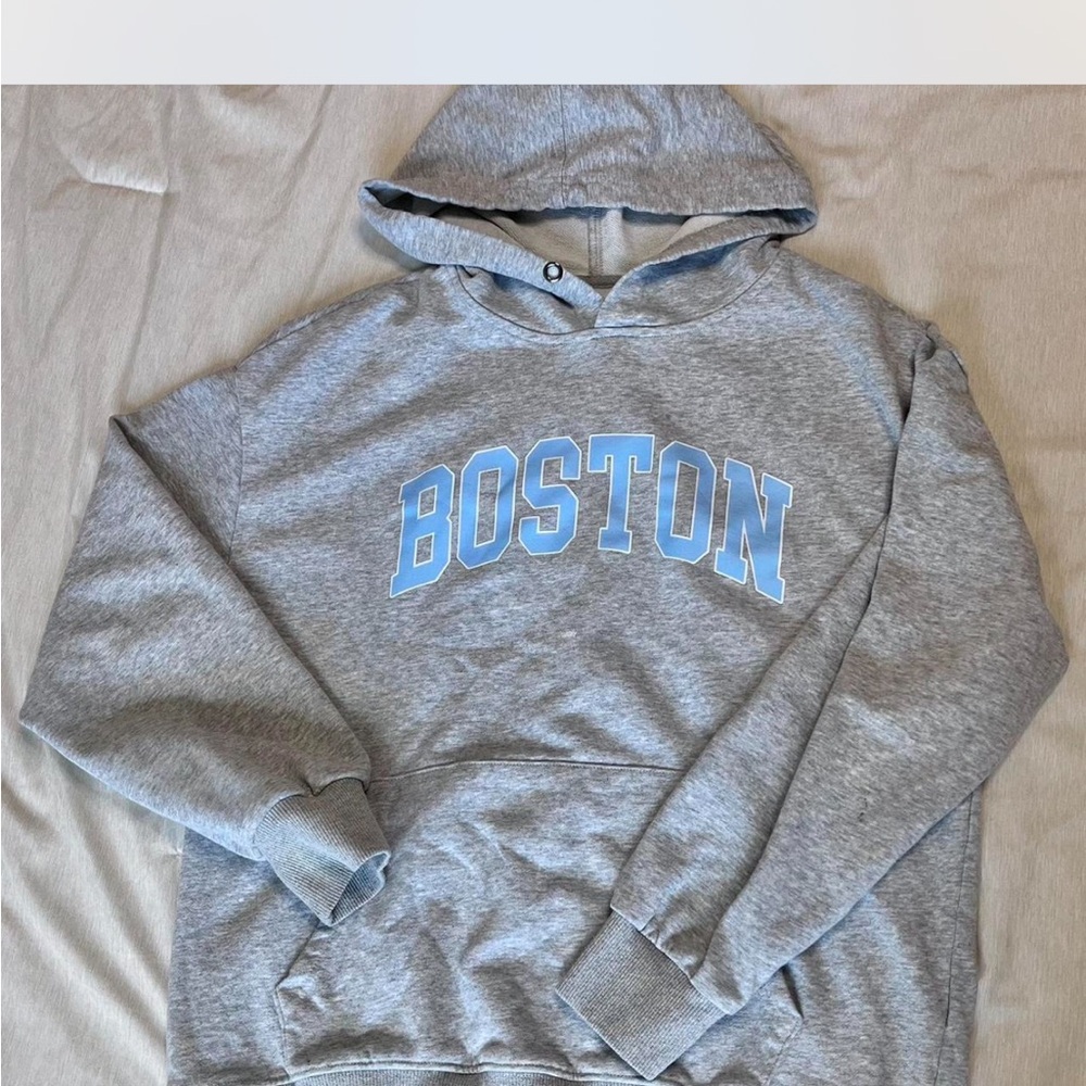 Gray Boston Hoodie for Men
